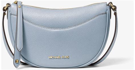 michael kors crossbody front closure pebbled|Michael Kors dover handbags.